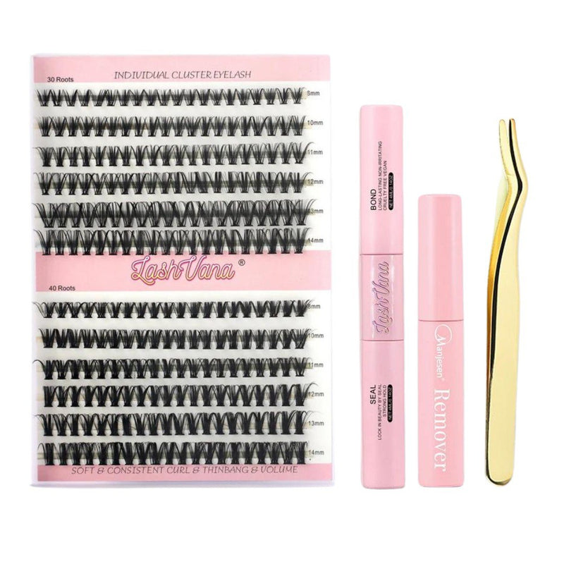 Kit Glow Lash Pink - Extensão de cílios em casa