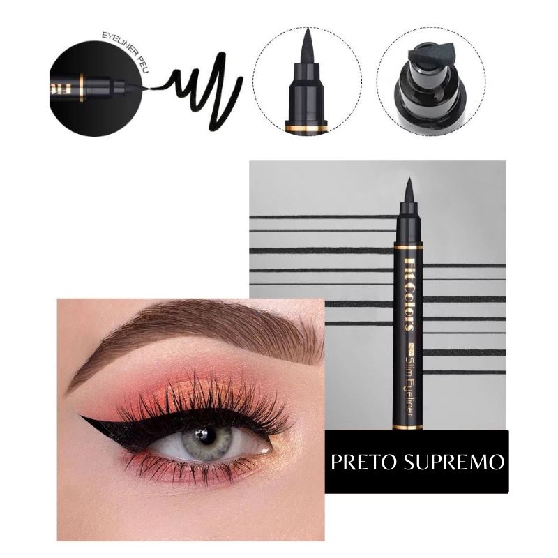 Delineador Gatinho Ponta Dupla Perfect Eyeliner