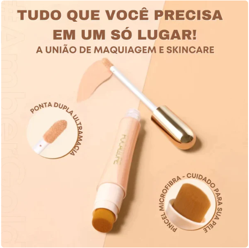 Corretivo Focallure 2 em 1  Anti Manchas e Rejuvenescedora