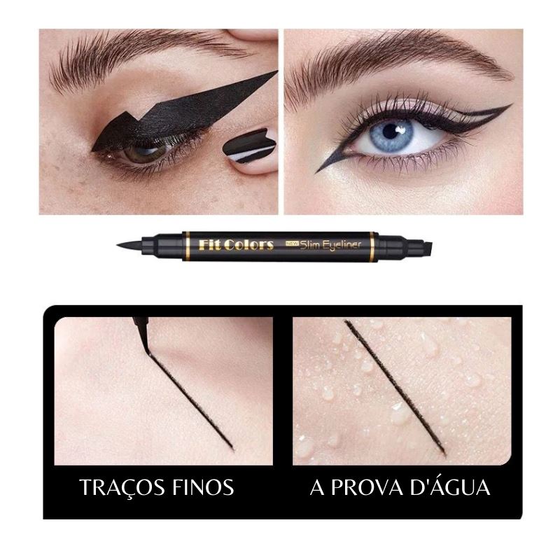 Delineador Gatinho Ponta Dupla Perfect Eyeliner