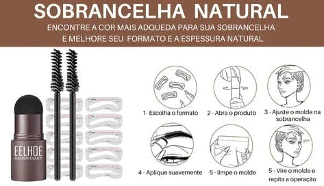 Kit Modelador de Sobrancelhas - Carimbo Perfect Eyebrow